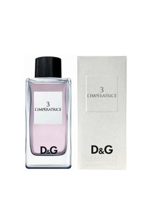 Жіноча туалетна вода dolce&gabbana 3 l'imperatrice