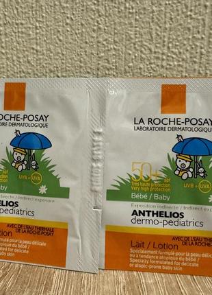 Солнцезащитное молочко la roche-posay anthelios dermo pediatrics spf50+ для чувствительной кожи младенцев