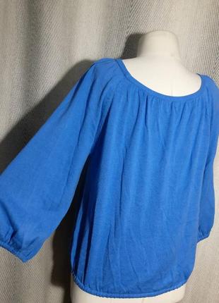 Шелк/котон женская трикотажная блузка, натуральная шелковая блуза кофта объемный рукав4 фото