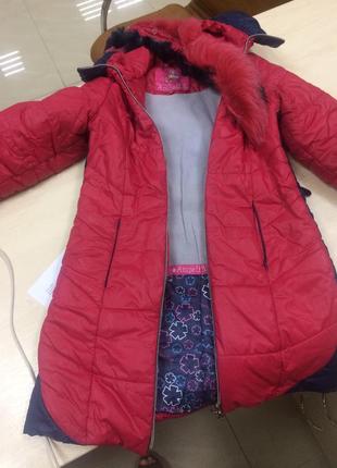 Зимняя удлиненная куртка, пальто зимнее4 фото