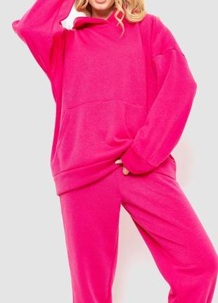 Спорт костюм женский на флисе, цвет розовый , 214r0102-12 фото