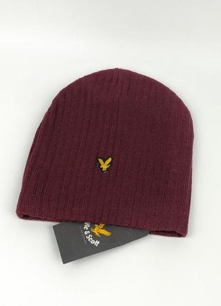 Шапка lyle & scott he305cl шерстяная оригинал новая2 фото