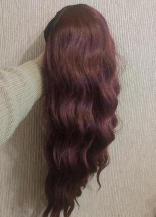 Новый парик красного винного цвета1 фото