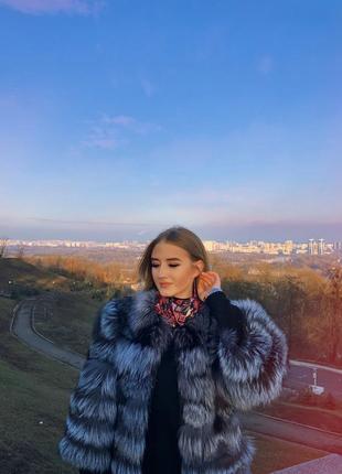 Шуба из чернобурки