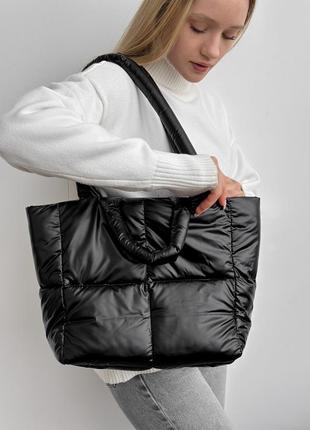 Сумка шоппер. женская сумка, черная сумка