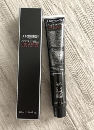 Стійка фарба для волосся la biosthetique color system tint and tone advanced