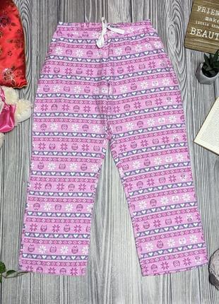 Розовые фланелевые штаны для сна и дома love to lounge #26682 фото