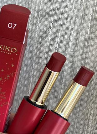 Стойкая помада ray of love long lasting lip stylo 07 kiko milano
