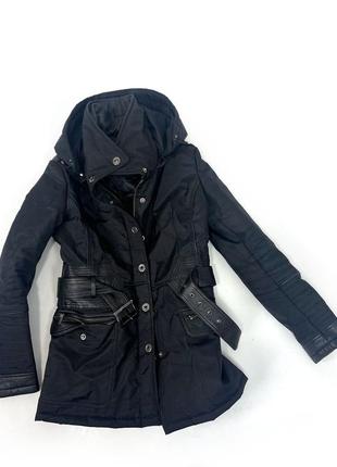 Куртка фірмова al piro exclusive, тепла з шкіряними вставками4 фото