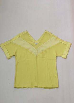 Пуловер escada sport желтый с коротким рукавом, размер 36, вискоза7 фото
