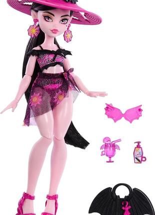 Монстер хай дракулаура пляжная остров страха monster high scare-adise island draculaura doll h