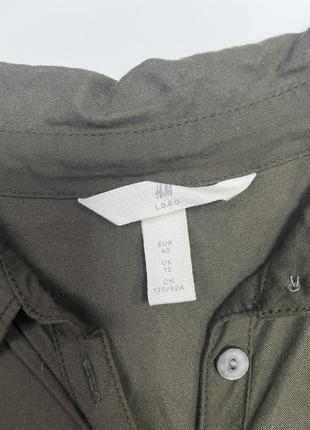 Короткое платье из воздушной ткани из смеси льна и хлопка. h&m6 фото