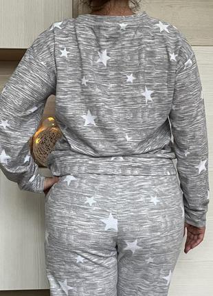 Домашняя пижама уютная звездочка теплая женская s-l7 фото