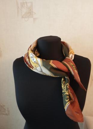 Натуральний,статусний хустку, косинку,шовк, ланцюги, лілії, морський вузол,одрі хепберн