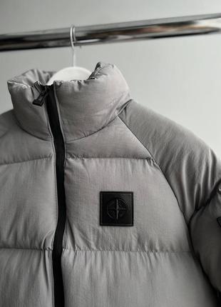 Мужская зимняя куртка stone island w gray.4 фото