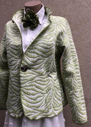 Двухсторонний фактурный жакет(пиджак)большого размера, хлопок10 фото