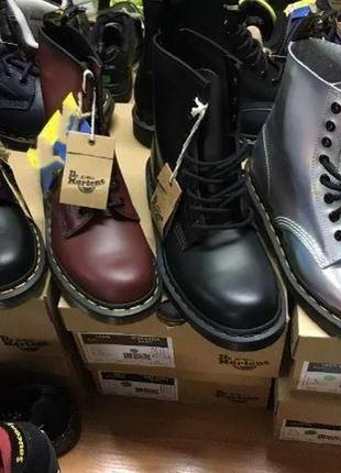 Черевики dr.martens 1460 navy smooth dm10072 0 ( розмір) сині. мартенси, docs7 фото