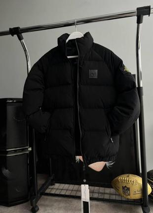 Мужская зимняя куртка stone island w black.4 фото