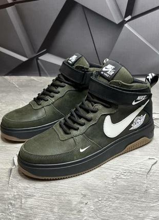 Якісні зимові кросівки/спортивні черевики standard nike, мужские зимние ботинки/ высокие кроссовки натуральная кожа