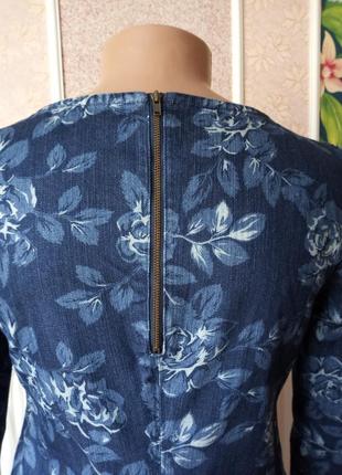 Красивое джинсовое платье в цветы phase eight.2 фото