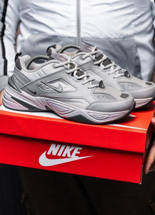 Мужские кроссовки серые nike m2k tekno3 фото