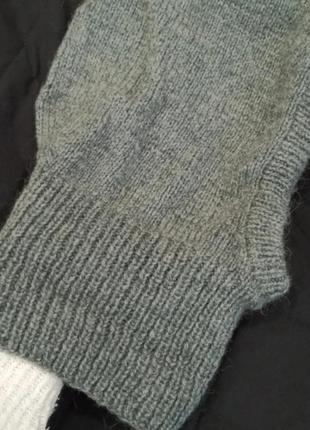 Капор вязаный теплый ангора пушистый