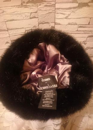 Dennis by dennis basso винтажная зимняя шапка 80-х годов
