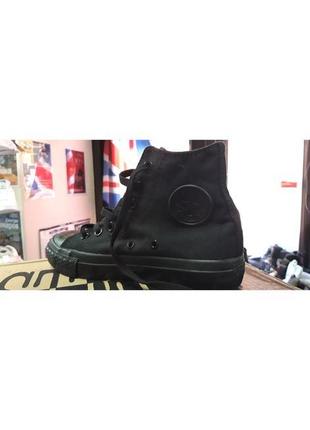 Кеды converse all star high black monochrome (m3310)3 фото