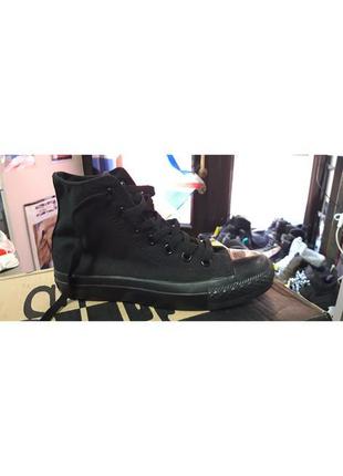 Кеды converse all star high black monochrome (m3310)