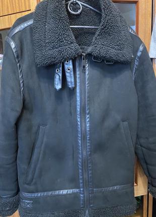 Дубленка zara унисекс