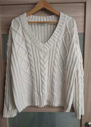 Гарний теплий базовий светр1 фото