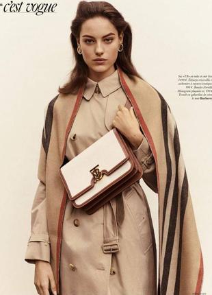 Сумка коричневая в стиле burberry женская