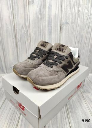 New balance 574 khaki brown9 фото