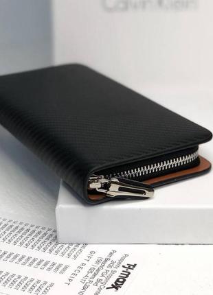 Мужской брендовый кошелек портмоне на молнии3 фото