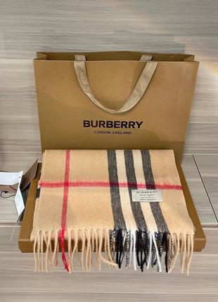 Кашемировый шарф в стиле burberry1 фото