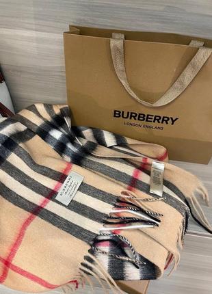 Кашемировый шарф в стиле burberry2 фото