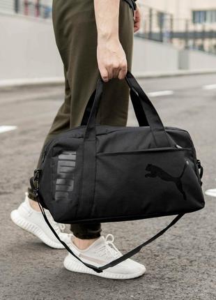 Спортивная сумка puma ego пума черная тканевая для тренировок и фитнеса на 24 л1 фото