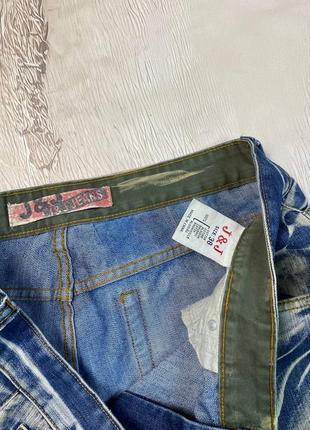 Шорты кастом avant garde distressed y2k evisu   vintage3 фото