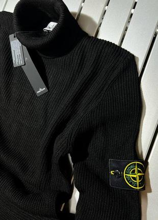 Вязаный гольф с воротом от stone island