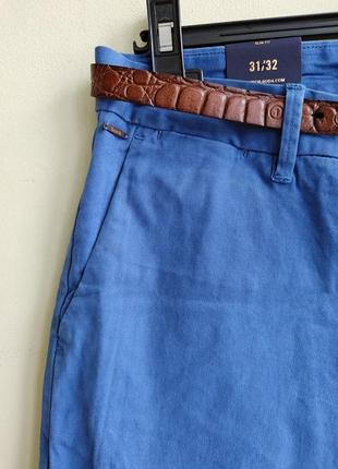 Мужские брюки чинос stuart slim fit stretch scotch & soda amsterdam couture5 фото