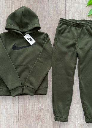 Теплий костюм найк на флісі для хлопчика 134-158 см nike1 фото