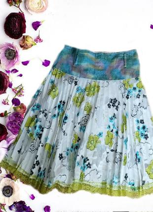 🌹🌹красивая разноцветная женская летняя юбка плиссе 🌹🌹1 фото