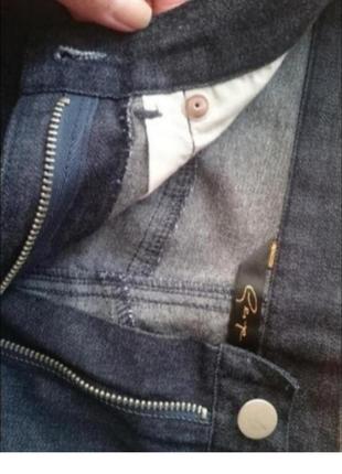 Оригинальные джинс марки george,р. 8(xs/s). расшитые бисером ( низ и карманы), винтаж4 фото