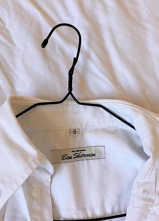 Рубашка белая классическая ben sherman s