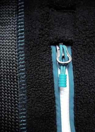 Кофта  crane zip fleece черная (l)8 фото