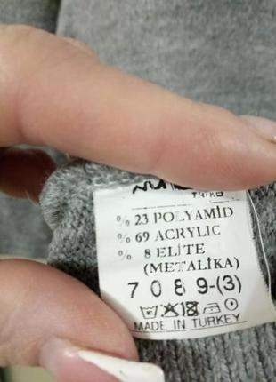 Безпечна оплата❤️теплый серый удлиненный свитер/свитер туника вязаный в орнамент s-m3 фото