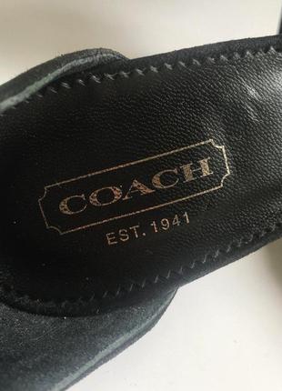 Элегантные замшевые туфли coach, оригинал, номерные2 фото