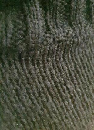 Удлиненный теплый вязаный свитер/туника. вязаное мини платье с горлом boohoo9 фото