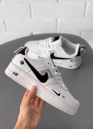 Крутые женские кроссовки nike air force 1 white белые1 фото