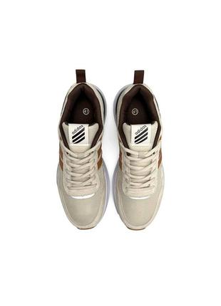 Трендовые кросовки 2024 adidas retropy бежевые замша/текстиль5 фото